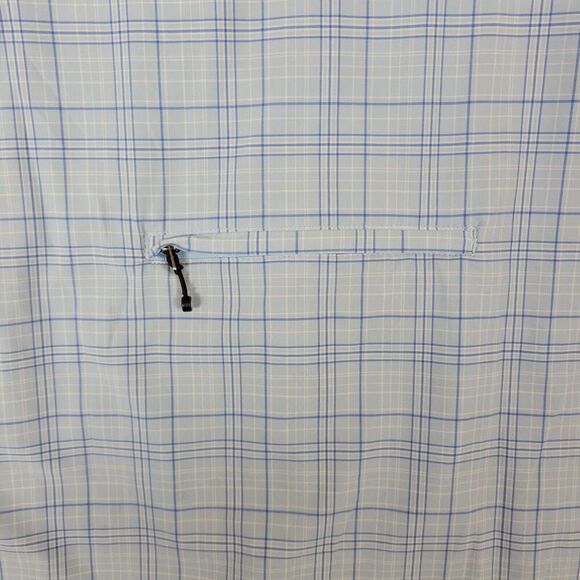Aero Tech Designs Cycling Shirt Mens XL Blue Cyclewear Button Up  Plaid Vented - Picture 10 of 12